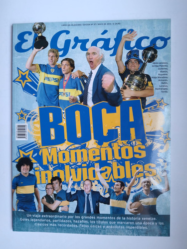 Revista El Gráfico De Argentina Boca Momentos Inolvidables