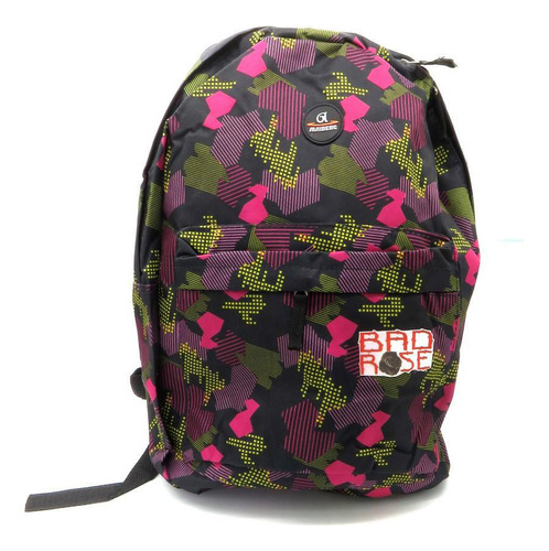 Mochila Bad Rose Estampada Colorida Brmb0144