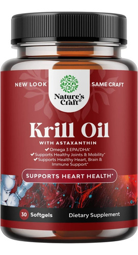 Aceite Krill 30cap Natures Craf - - Unidad A $5563