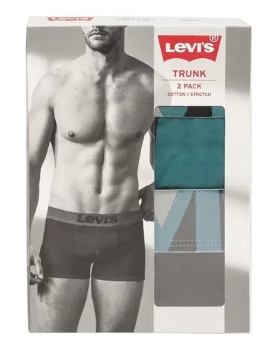 Pack Boxer Levi's Split Trunk 2 Piezas Caballero Ultra Suave