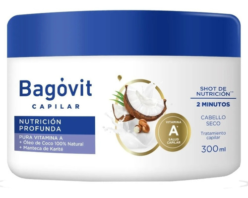 Bagovit Mascara Nutricion Profunda Cabello Seco 300ml