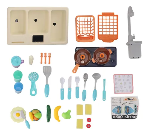Juego De Juguetes De Cocina Simulada Para Niños, Fregadero De Remojo Juegos De Casa Accesorios De Vajilla Juguete Para Regalo Montessori Para Ninosazul Sin Caja Zhangmengya Unisex Juego De Juguetes De Cocina Simulada Para Niños, Fregadero De Remojo Juegos De Casa Accesorios De Vajilla Juguete Para Regalo Montessori Para Ninosazul Sin Caja Zhangmengya Unisex