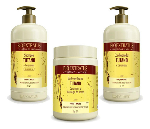 Bio Extratus Linha Tutano Bio Extratus Shampoo Condicionador Máscara 1Kg