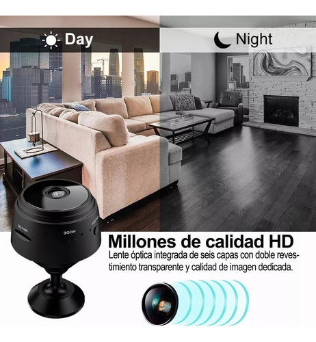 H Mini Cámaras De Seguridad Wifi Inalambrico Vigilancia Hd