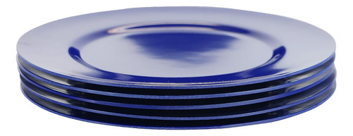 Juego Platos Aperitivo 21.6 Cms Redondo Melamina 6 Pzs