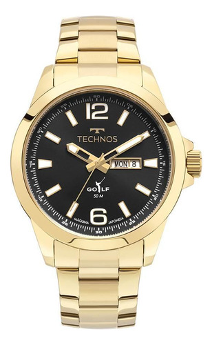 Relógio Technos Masculino Ref: 2105au/1p Golf Dourado