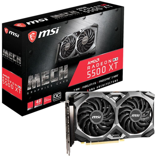 Tarjeta Video Gamer Msi Radeon Rx 5500 Xt 4g Ddr6 Tranza 