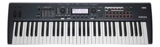 Korg Kross 2 61 Teclas Sintetizador Workstation Azul Plata