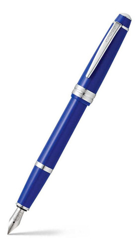 Pluma Estilográfica Bailey Light Resina Azul Pulida, Cross