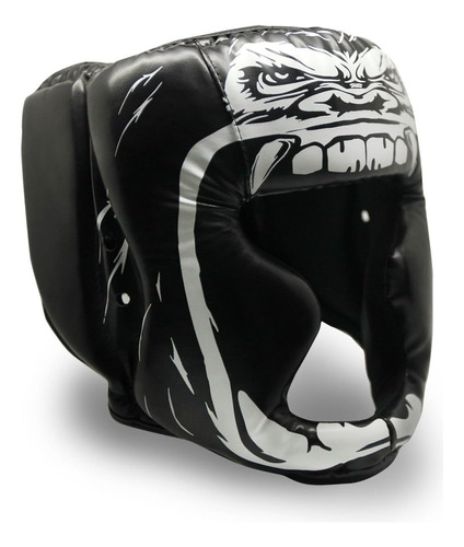 Casco De Boxeo Negro S/l Uso Para Entrenamiento De Mma Kickb