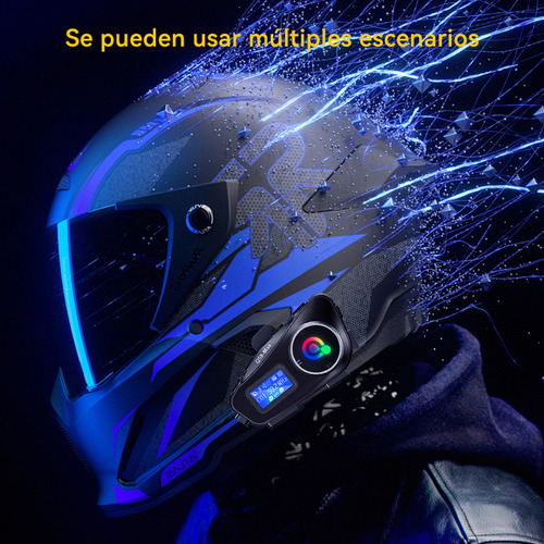 Sunshot Intercomunicator for Moto Casco Audifonos With Bluetooth