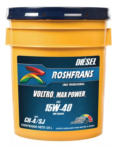 ROSHFRANS Aceite De Motor Diesel Voltro 15W40 5 Litros - masrefacciones
