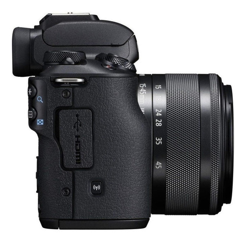 Imagen 6 de 7 de Canon EOS M Kit M50 + lente 15-45mm IS STM + lente 55-200mm IS STM sin espejo color negro
