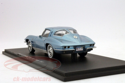 Chevrolet Corvette Coupe 1/43 Spark Premium Model Diecast Agua
