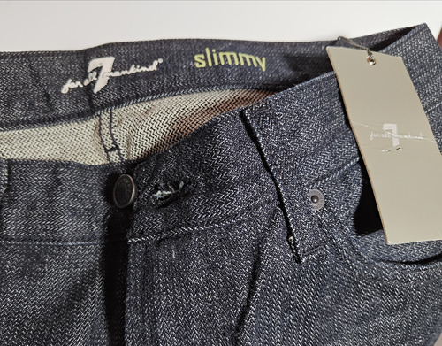 Jeans 7 For All Mankind Para Hombre, Mod. Slimmy, Talla 30.