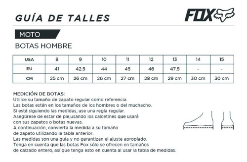 Botas Motocross Fox Comp #25408-001