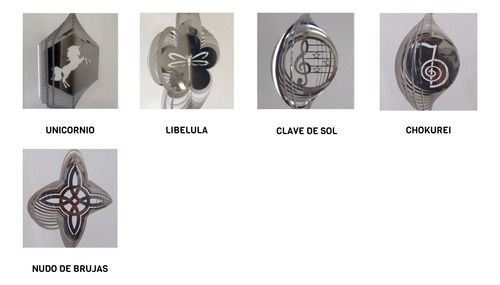 Windspinner / Encanta Viento Acero Inox - Cruz Orlada 20 Cm