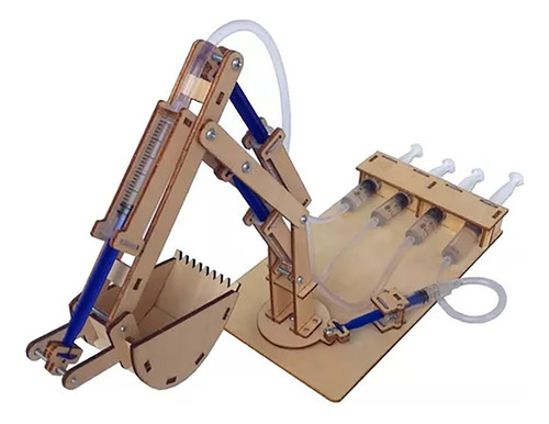 Excavadora Hidráulica Brazo Jeringas Madera - Educativo
