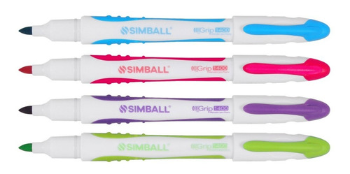 Marcadores Para Pizarra Blanca X 4 Colores Fancy Simball