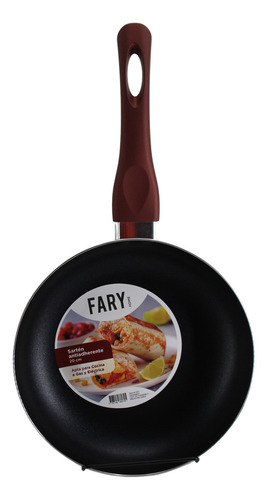 Sarten Aluminio Antiadherente Fary Home 20 Cm Satinado Asas Mango Baquelita Bateria Ollas Sartenes Para Cocina