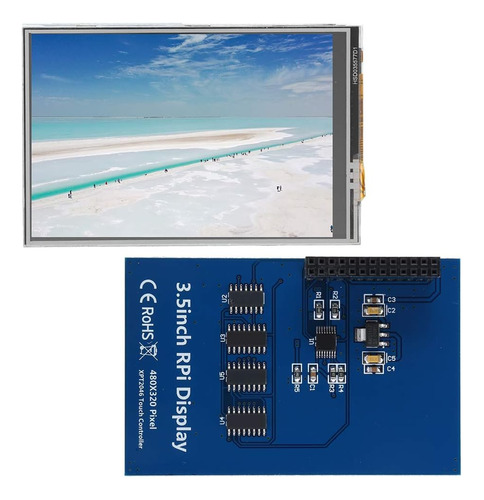 Pantalla Rpi Fosa1 De 3.5 Pulgadas, Monitor Táctil Resistivo