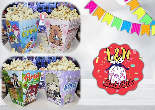 Cajitas Pochocleras Personalizadas, Pack X35 Baby Shark
