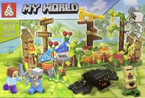 Comprar Blocos De Montar Minecraft My World Com Cenário - 345 Peças