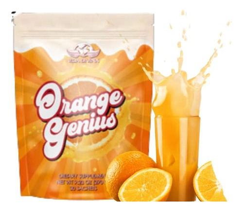 Orange Genius Sabor Naranja Vida Divina 30 Sobres Individual