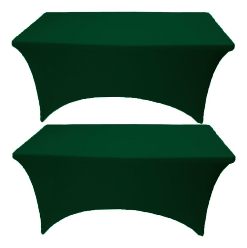 Mantel Gowinex Hunter Green Spandex De 6 Pies, Paquete De 2