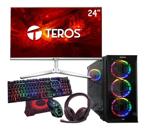 Imagen 1 de 4 de Pc Gamer Completa Ryzen 5 3400g +teros 24 +8gb Ram,240gb Ssd