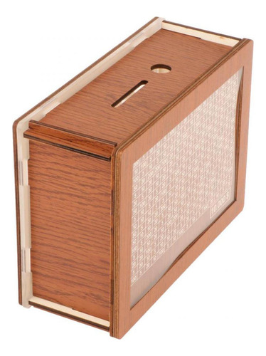 Hucha De Madera, Hucha Con Contador, Caja De Ahorro De