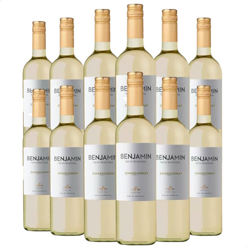 Vino Benjamin Chardonnay Nieto Senetiner Blanco - Pack X12