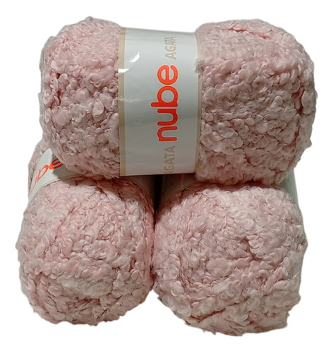 Ovillo De Lana Agata Pack Por 3 Nube Rosa Perfume