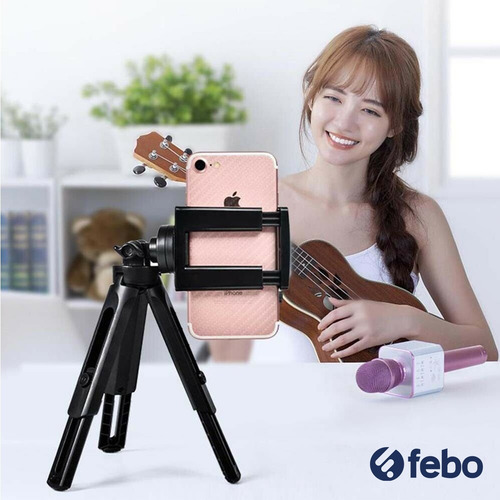 Soporte Trípode Para Celular Compacto Flexible 360° Febo