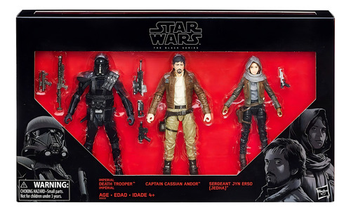 Star Wars Black Series Death Trooper, Casian Andor, Jyn Erso (Usado)
