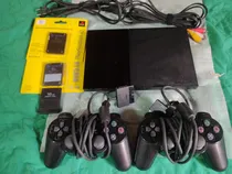 Comprar Ps2 Slim 2 Controles Originales + 168 Juegos Físicos Chip