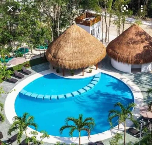 Casa En Renta, Puerto Morelos, 2 H, 1b, A 3km De La Playa, Con Alberca