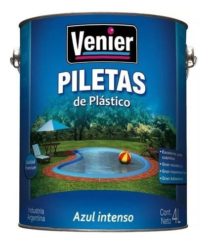 Pintura Para Piletas De Plastico Venier  4 L - Rex