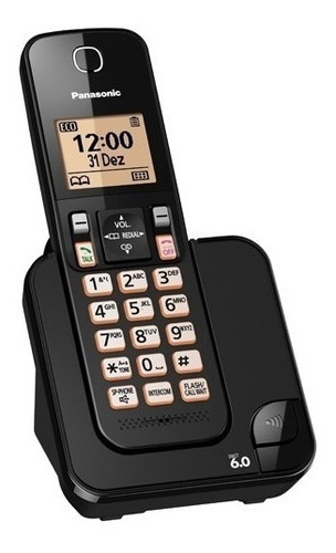 Teléfono inalámbrico Panasonic KX-TGC350Lbb negro con identificación