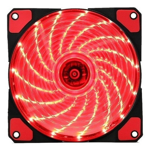 Cooler Fan Ventoinha 120mm(12x12cm)c/15 Led Vermelho