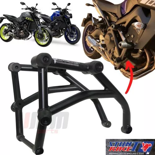 Protetor motor street cage titan fan cargo 160 preto brilho em