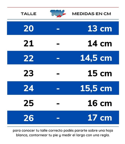 Zapatilla Deportiva Niñas Toy Talle 20 Al 26
