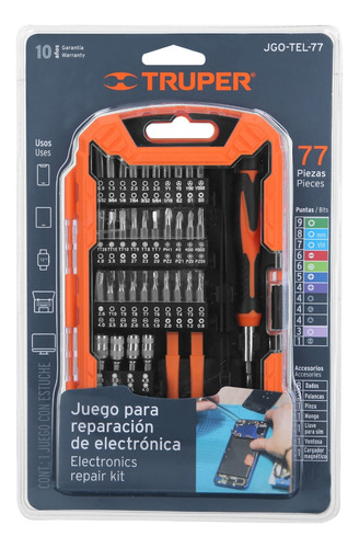 Juego Truper Reparacion Electrocnica Jgo-tel-77