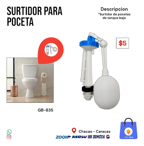 Surtidor De Pocetas Tanque Bajo