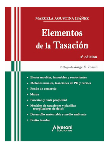 Elementos De La Tasacion - Ibañez, Marcela A