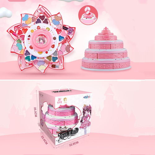 Set Maquillaje Lavable No Tóxico Niñas - Plegable Y Portátil