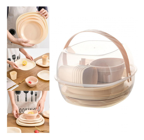 Juego De Utensilios De Cocina Para Acampar, Vajilla Duradera
