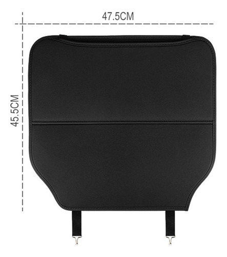 Almohadilla Para Patada Trasera De Asiento 1pc Negro