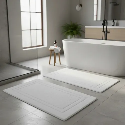 Kit 02 Tapetes Elegance 60x100cm Algodão Egípcio Buddemeyer