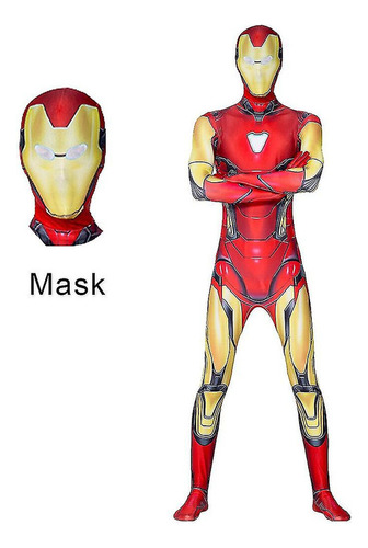 Traje De Macaco Homem De Ferro Com Máscara De Fantasia Para